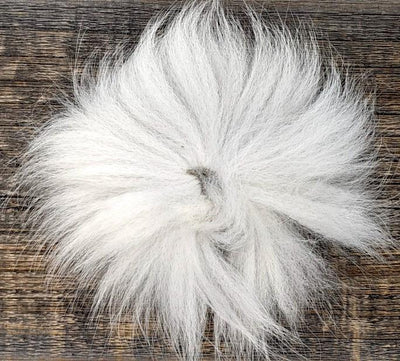 Arctic Fox Tail Hair White #377 Hair, Fur