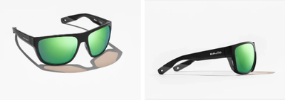 Bajio Roca Sunglasses Green Glass / Black Matte Eyewear