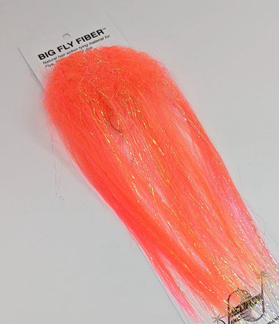 Big Fly Fiber Blend with Curl Sunset Flash, Wing Materials