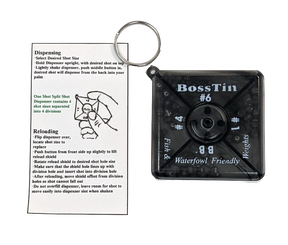 Boss Tin 1-Shot Dispenser Fly Fishing Sink Weight 4 Sizes Split Shot/Weight