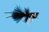 Bream Popper Luna (Black) Warmwater Flies