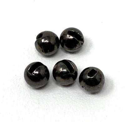 Hareline Slotted Tungsten Beads 1/8 Silver 3.3mm