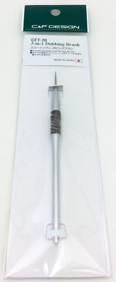 C&F Design 3-in-1 Dubbing Brush Fly Tying Tool