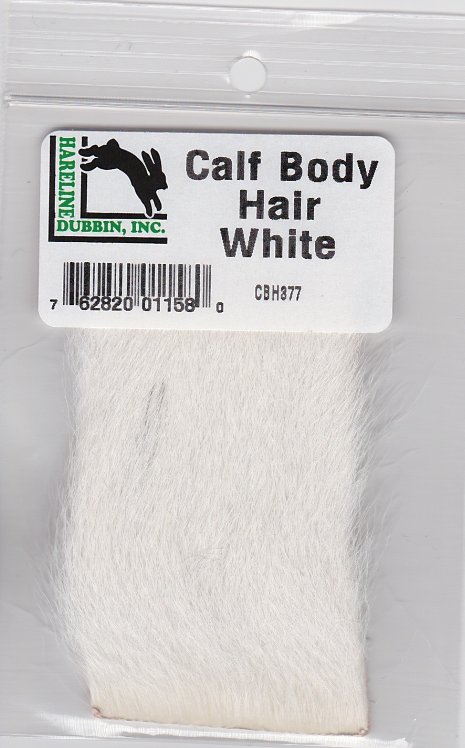 Calf Body Hair White Fly Tying Hareline Dubbin