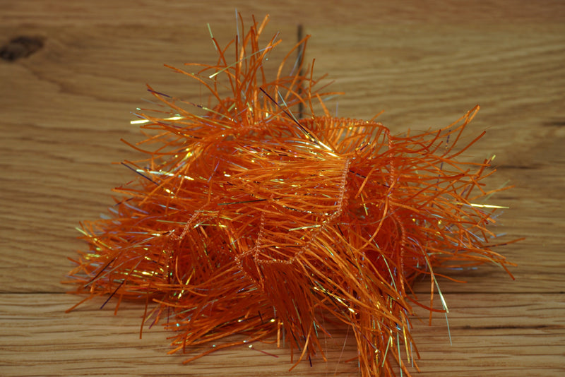Cascade Crest Flex Hackle 1 1/4" Orange Chenilles, Body Materials