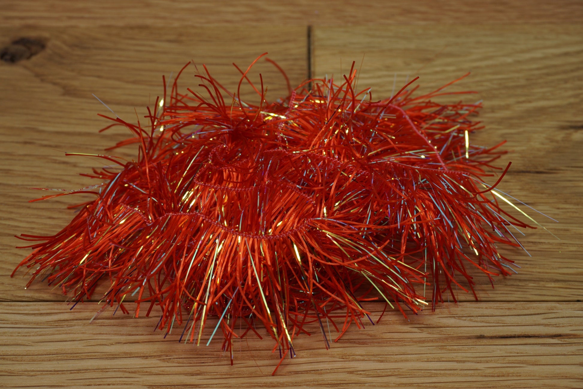 Cascade Crest Flex Hackle 1 1/4" Red Chenilles, Body Materials