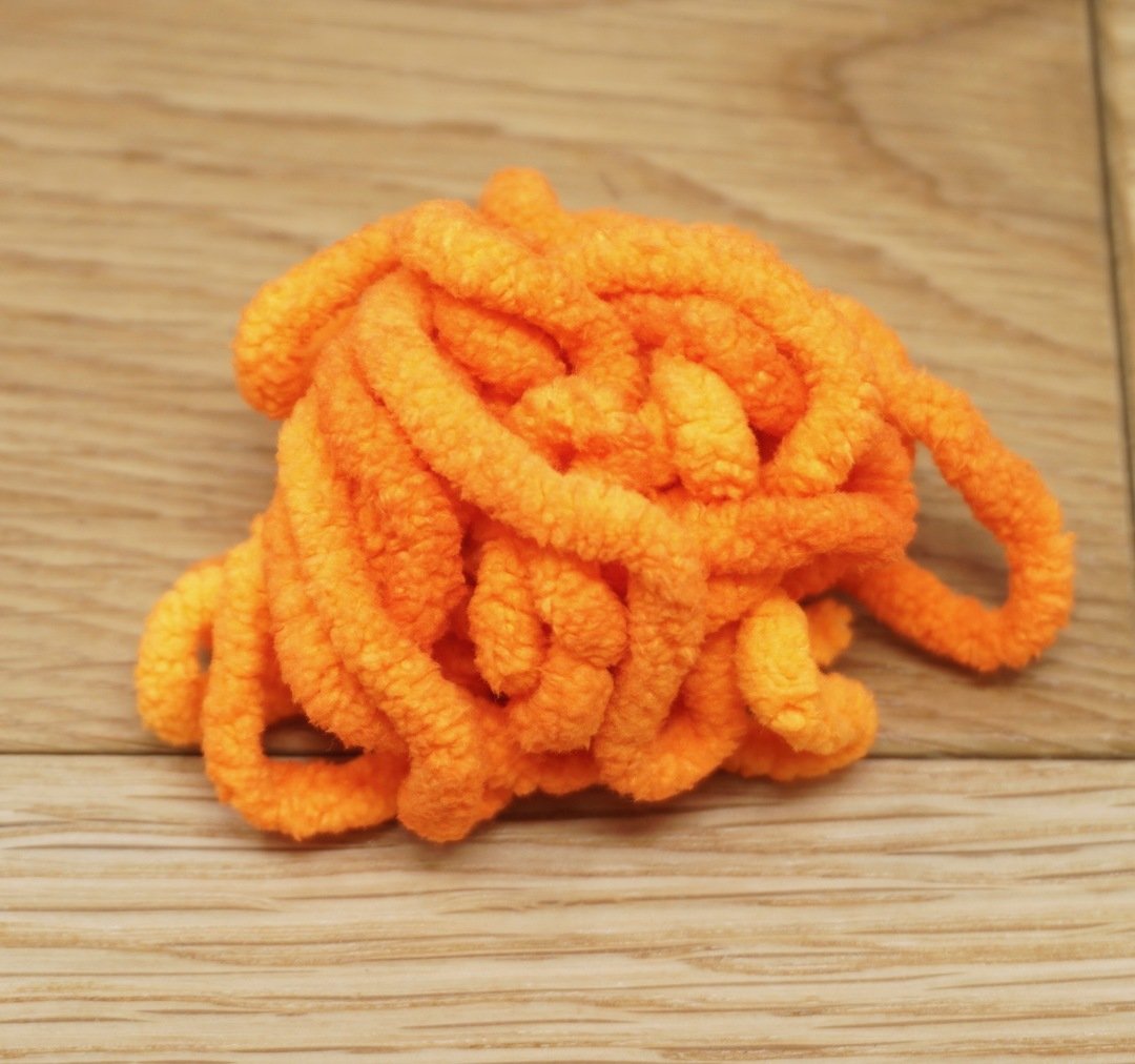 Cascade Crest Mop Chenille Hot Orange Chenilles, Body Materials