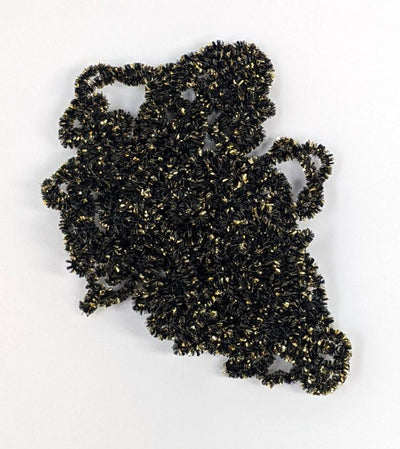 Cascade Crest New Age Chenille #0 Gold Black Chenilles, Body Materials