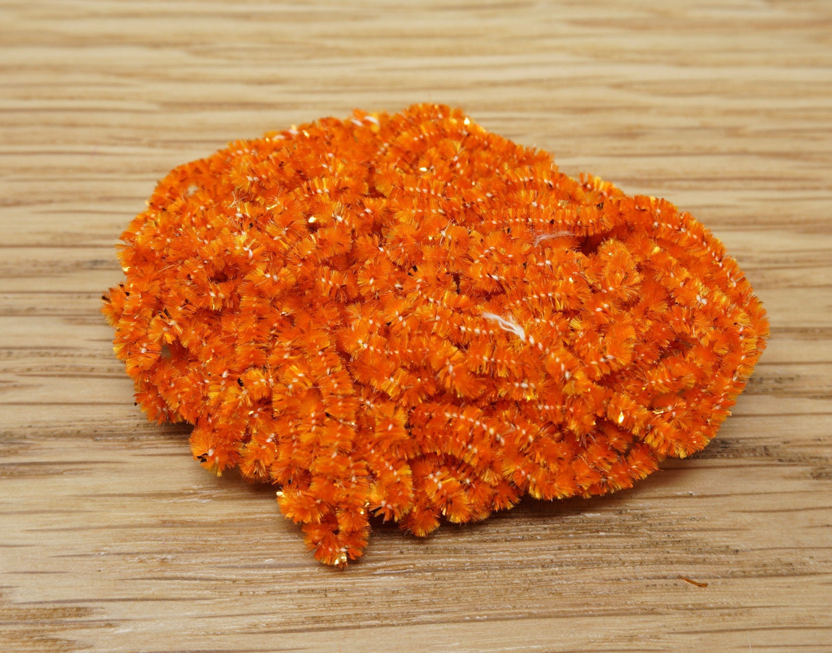 Cascade Crest New Age Chenille #0 Orange Crush Chenilles, Body Materials