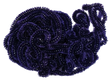 Cascade Crest Sparkle Chenille Silver Core Purple Chenilles, Body Materials