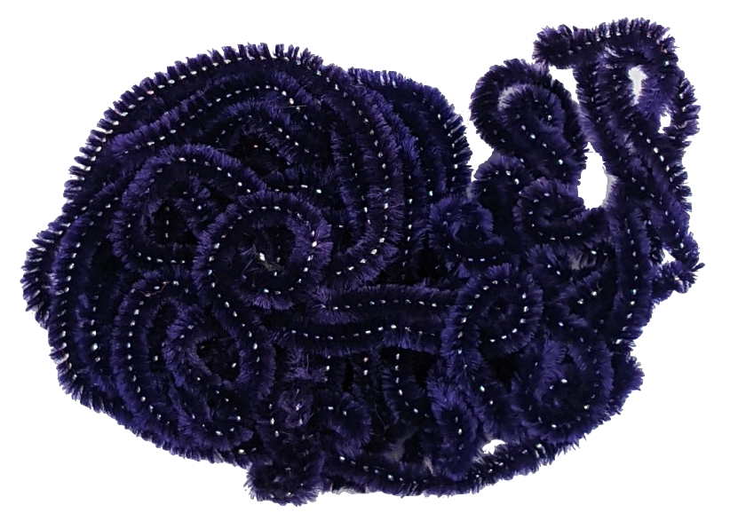 Cascade Crest Sparkle Chenille Silver Core Purple Chenilles, Body Materials