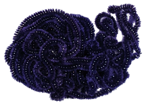 Cascade Crest Sparkle Chenille Silver Core Purple Chenilles, Body Materials