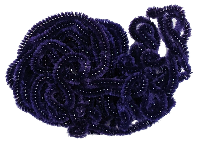 Cascade Crest Sparkle Chenille Silver Core Purple Chenilles, Body Materials