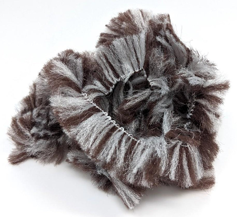 Cascade Crest Variegated Body Fur Brown/Gray Chenilles, Body Materials