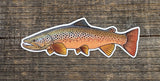 Casey Underwood 5" Sticker Autumn Brown Trout Stickers