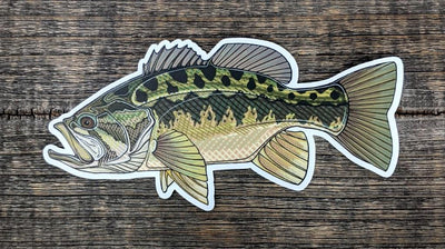 Casey Underwood 5" Sticker Largemouth Stickers