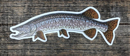 Casey Underwood 5" Sticker Muskie Stickers