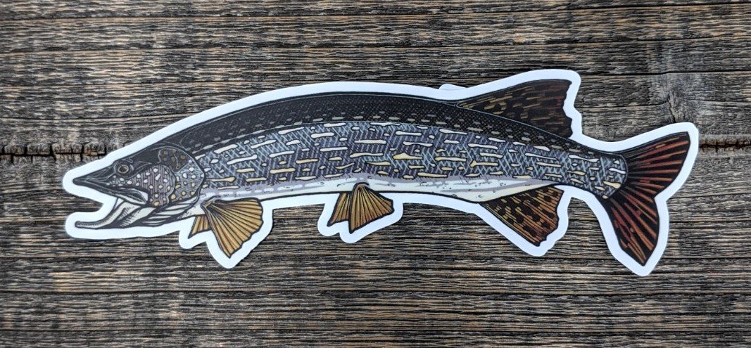 Casey Underwood 5" Sticker Pike Stickers