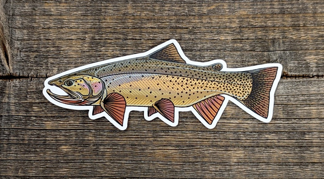 Casey Underwood 5" Sticker Snake River Cutthroat Stickers