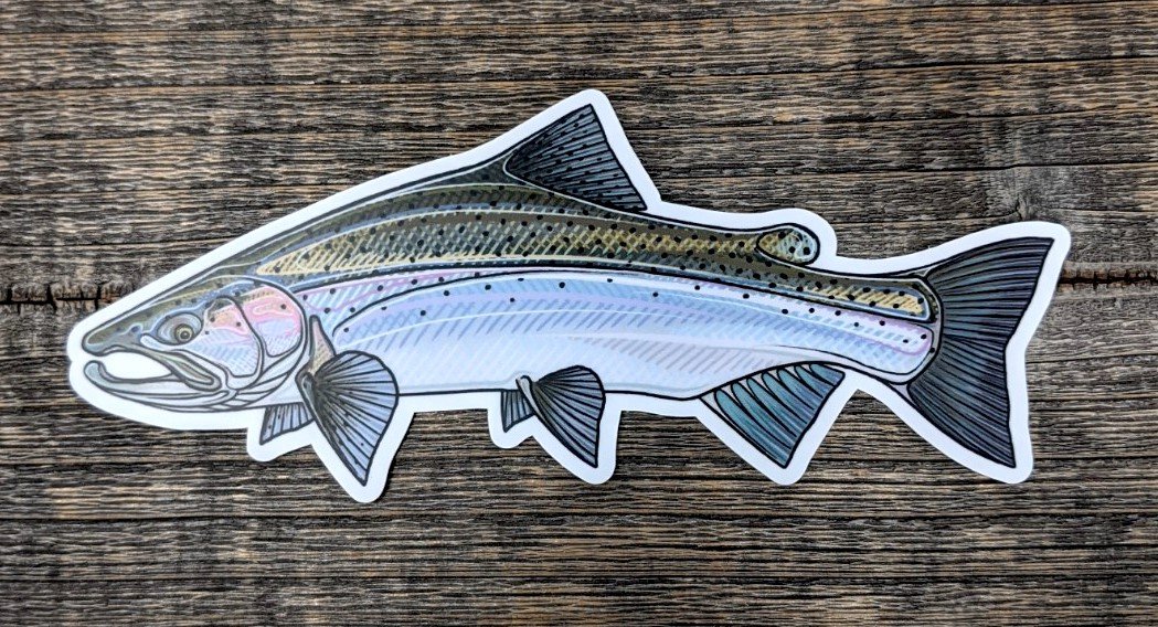 Casey Underwood 5" Sticker Steelhead Stickers