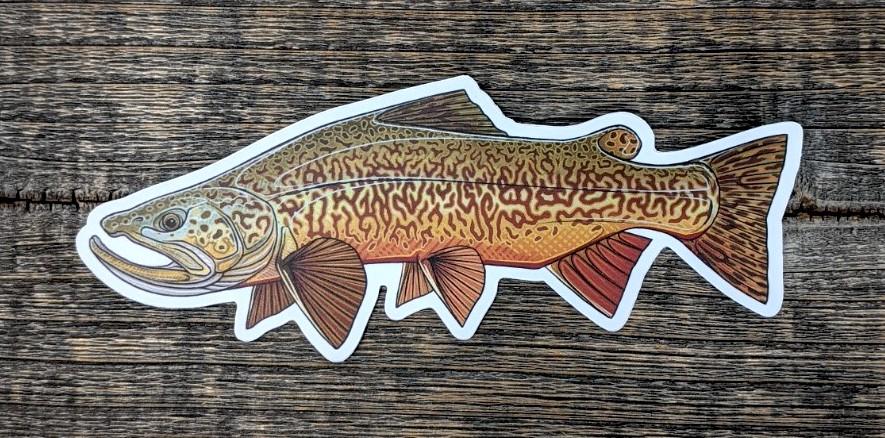 Casey Underwood 5" Sticker Tiger Trout Stickers