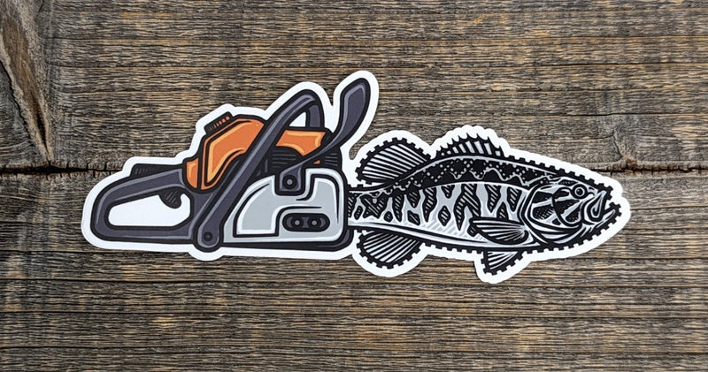 Casey Underwood Sticker Special Edition Smallmouth Saw Stickers