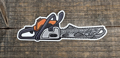 Casey Underwood Sticker Special Edition Trout Saw Stickers