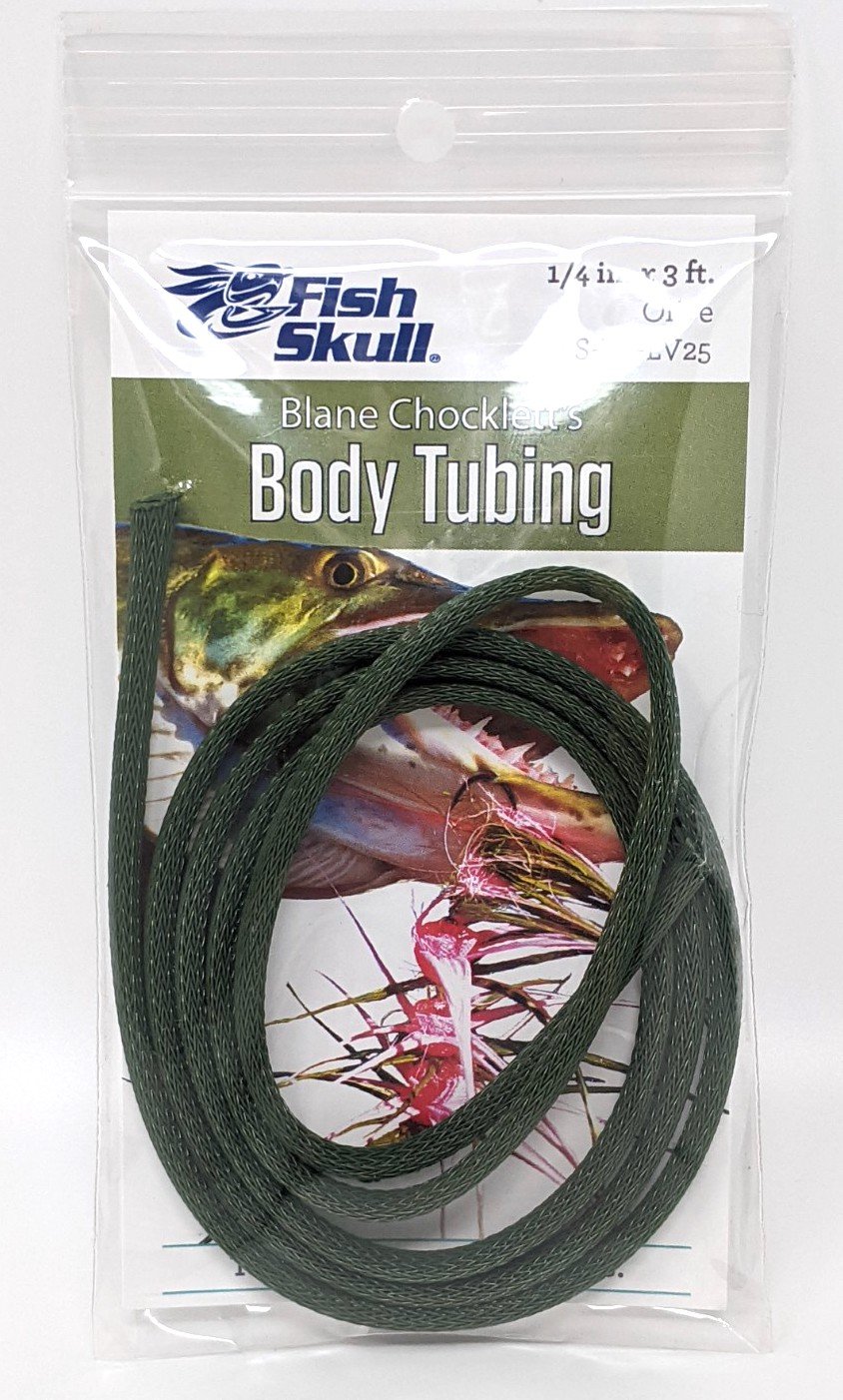 Chocklett's Body Tubing Fish Skull Olive / 1/4" Chenilles, Body Materials