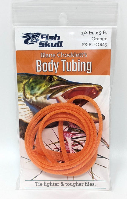 Chocklett's Body Tubing Fish Skull Orange / 1/2" Chenilles, Body Materials