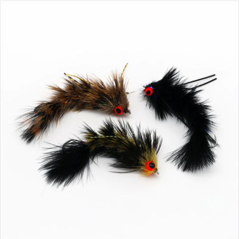 Chocklett's Bugger Game Changer Black / #6 Flies