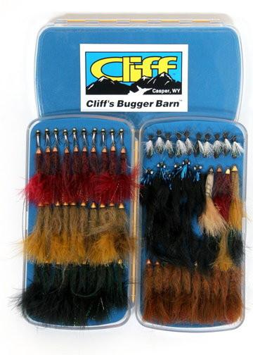 Cliff's Bugger Barn Fly Fishing Streamer Box 