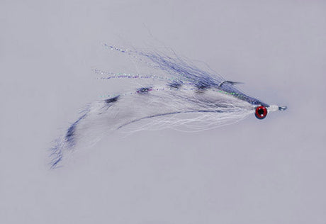 Clouser's Barred Fur Strip Minnow Silver Shiner / 4 Flies