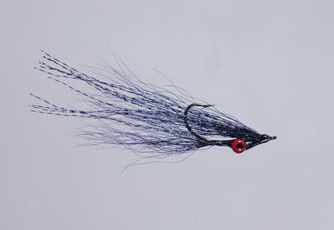 Clouser's Deep Minnow Black/Purple / 4 Flies