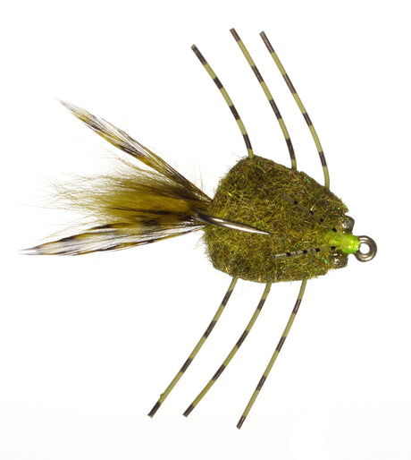 Colby's Casa Blanca Raghead Permit Crab Olive / 4 Flies