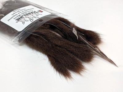 Complete Micro Stripped Pine Squirrel Hide 40 Brown Hair, Fur