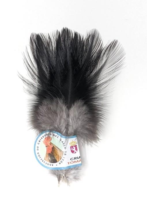 Coq de Leon Black Saddle Hackle, Hen Hackle, Asst. Feathers