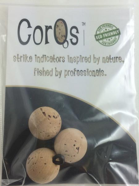 CorQs Cork Indicator 3-Pack Natural / Small 1/2" Strike Indicators