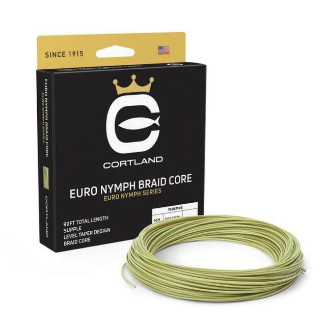 Cortland Euro Nymph Braid Core Sage Green / .022 Level Fly Line