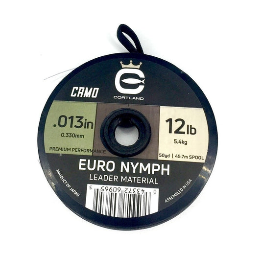 Cortland Euro Nymph Leader Material Camo 50 YDS