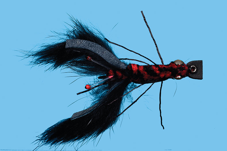 Crawfish Bunny Black / 2/0 Warmwater Flies
