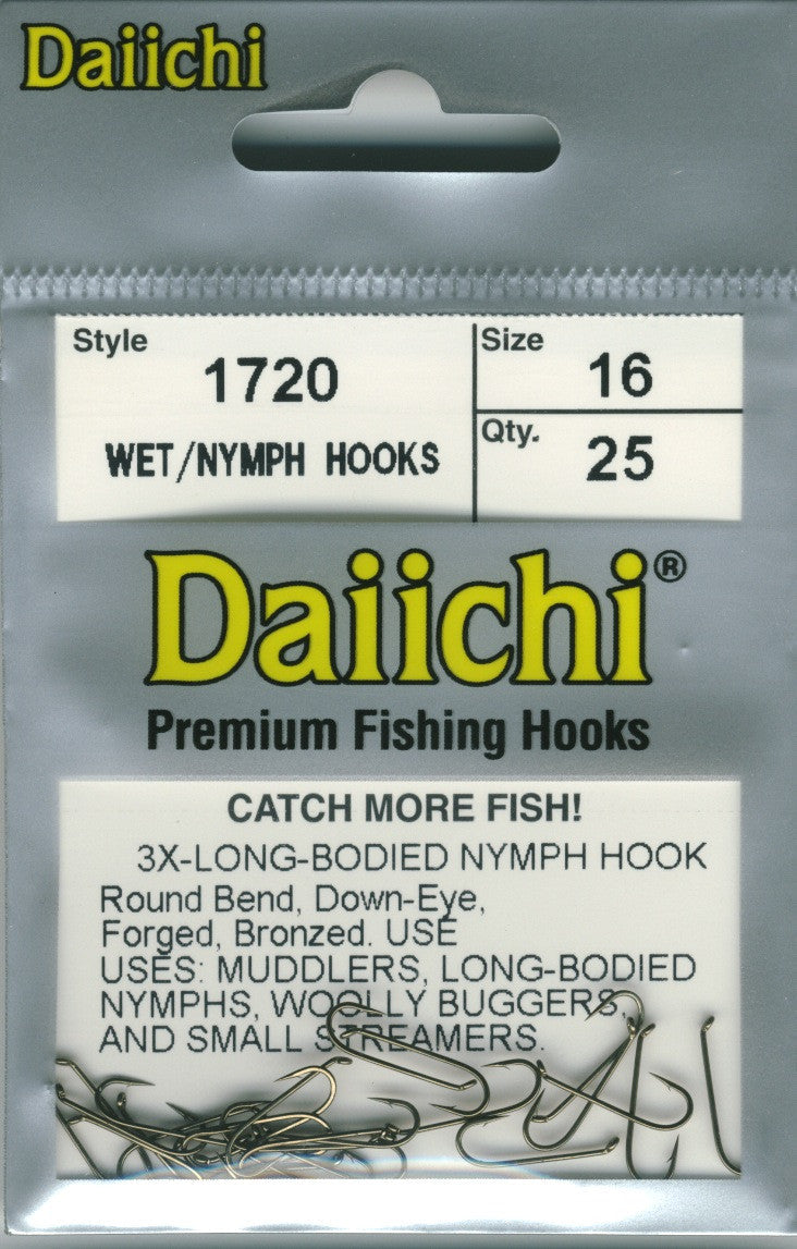 Daiichi 1720 3xl Fly Tying Hook Nymph