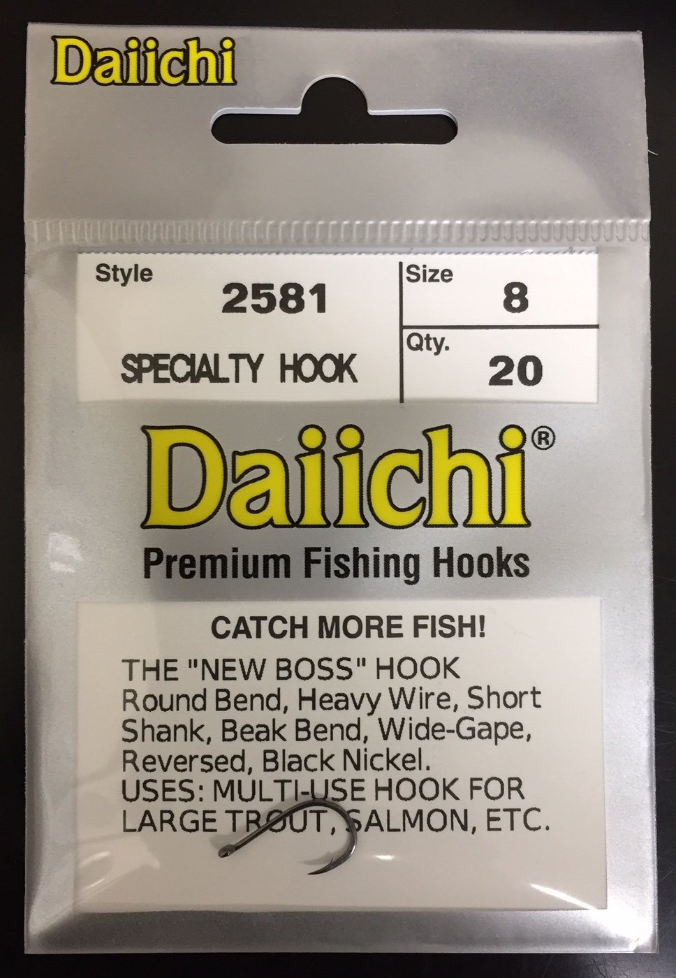 boss fishing hooks Daiichi 2581 New Boss Steelhead Hook 8
