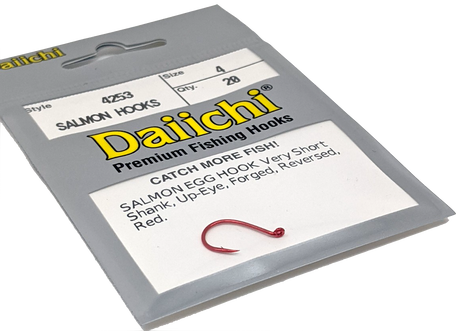 Daiichi 4253 Salmon Hook 20 pack 4 Hooks