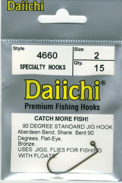 Daiichi 4660 90 Degree Jig Hook 1/0