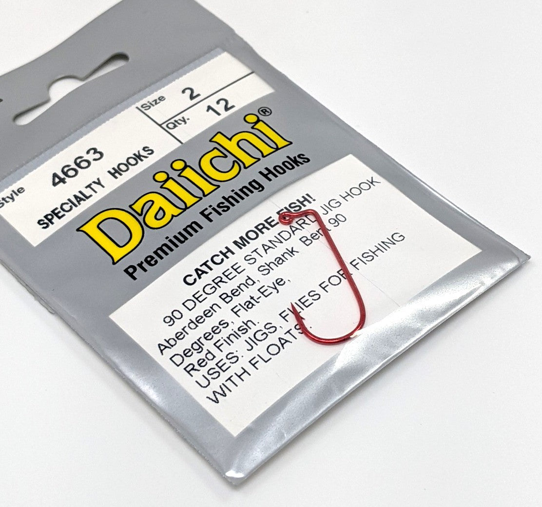 Daiichi 4663 90 Degree Standard Jig Hook 12 pack Daiichi 4663 90 Degree Standard Jig Hook 12 pack