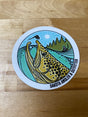 Dakota Angler & Outfitter Rising Brown Sticker 4" Stickers