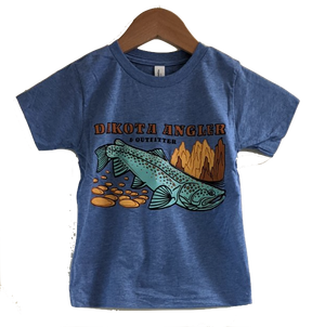 Dakota Angler Toddler Underwood Logo T-Shirt Blue / 2T Clothing