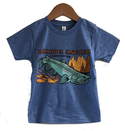 Dakota Angler Toddler Underwood Logo T-Shirt Blue / 2T Clothing