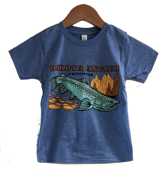 Dakota Angler Toddler Underwood Logo T-Shirt Blue / 2T Clothing