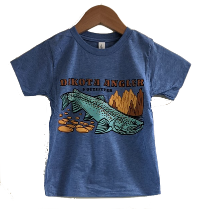 Dakota Angler Toddler Underwood Logo T-Shirt Blue / 2T Clothing